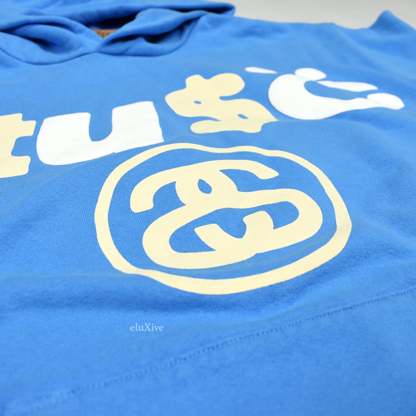 Cactus Plant Flea Market x Stussy - CPFM Blue 8 Ball Logo Hoodie