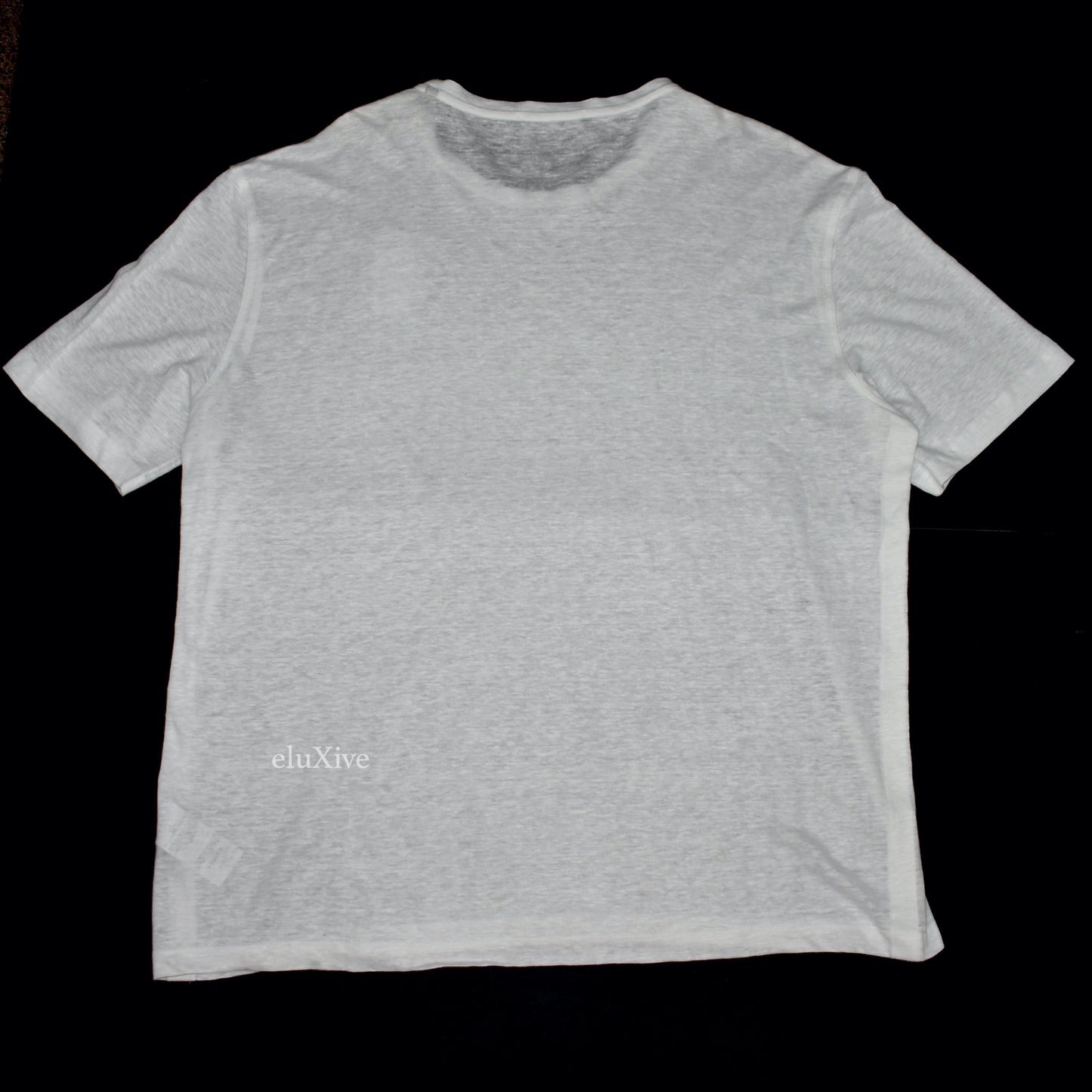 Ermenegildo Zegna - White 100% Linen Crewneck T-Shirt