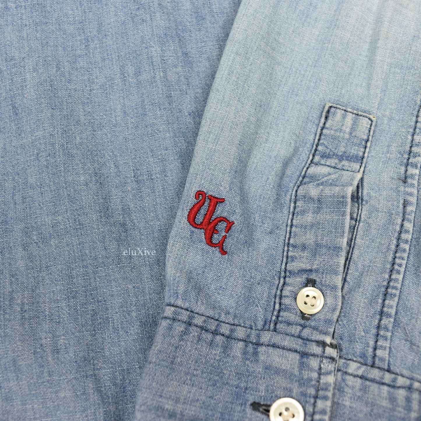 Undercover - AW11 'Mirror' Logo Embroidered Western Chambray Shirt