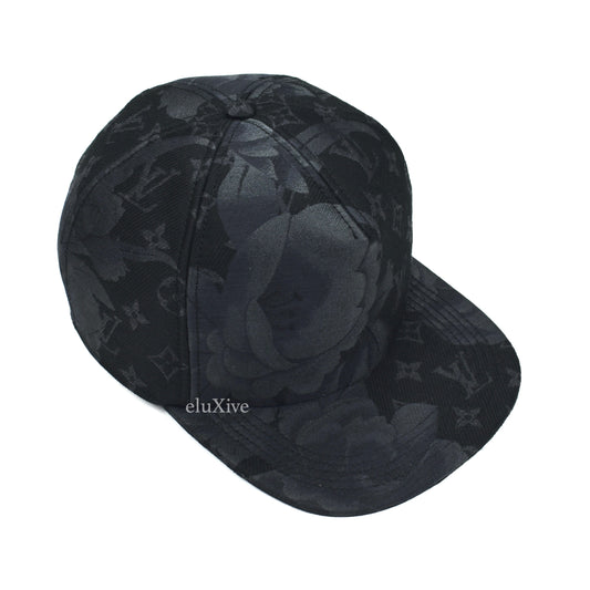 Louis Vuitton - Black Woven Flowers Monogram Hat