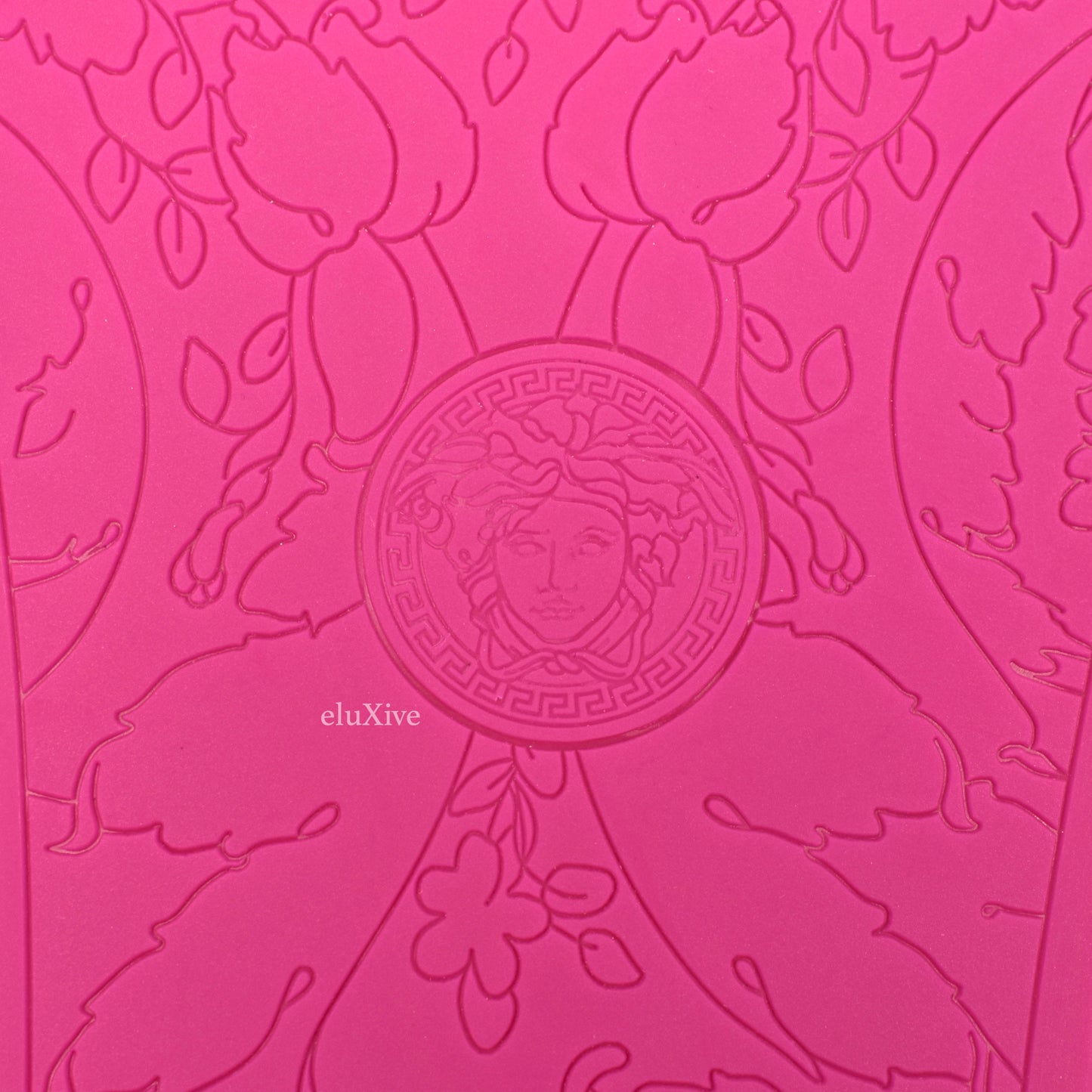 Versace - Hot Pink Faux Fur La Medusa Logo Slides