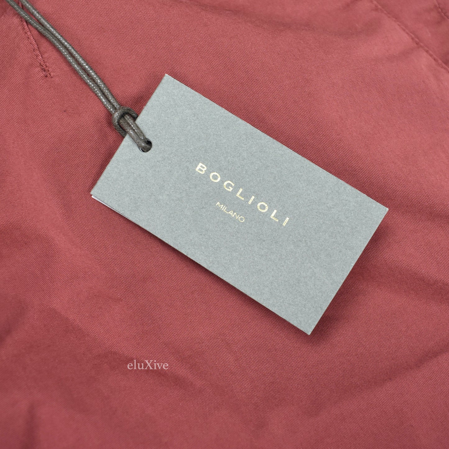 Boglioli - Brick Red Cotton Twill Pants