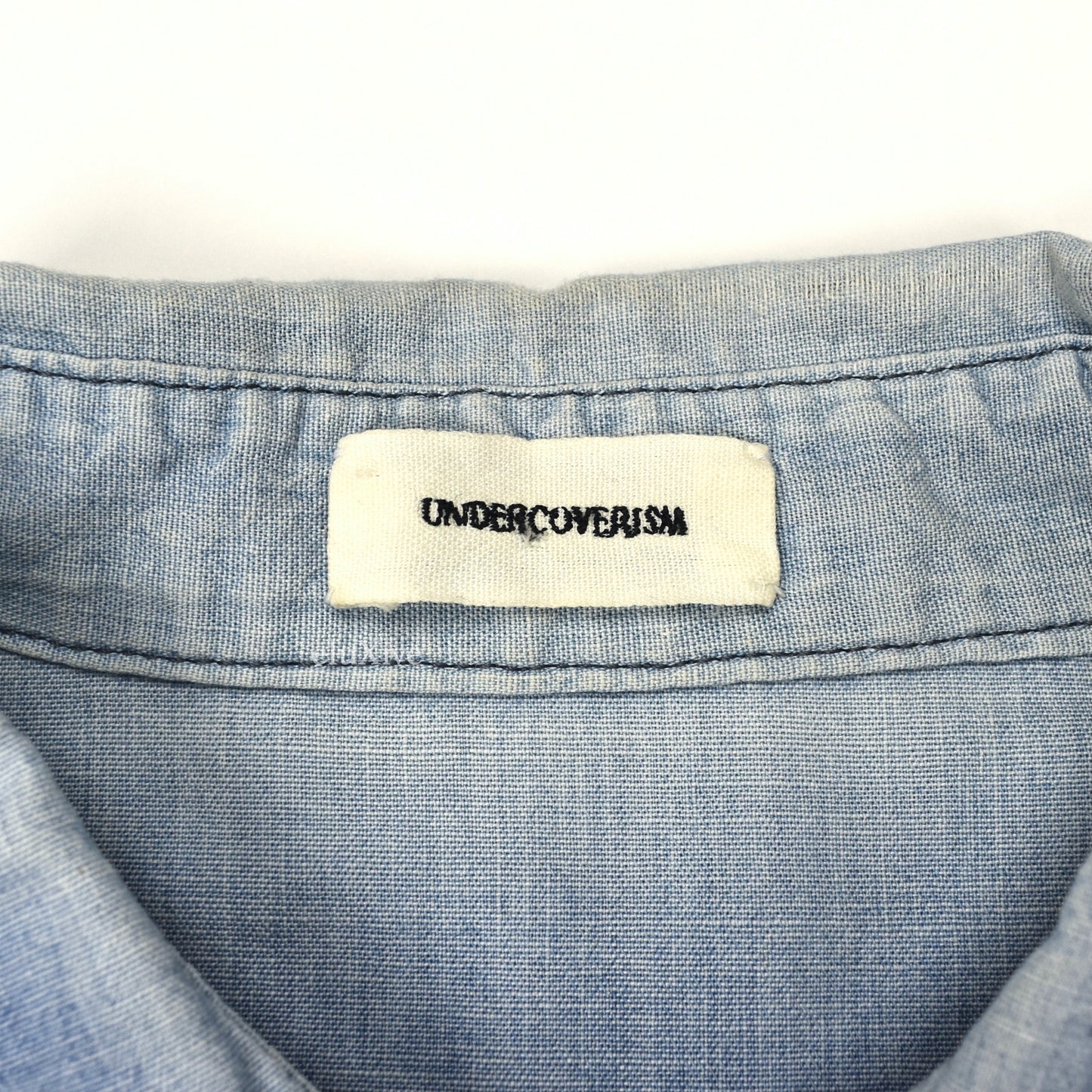 Undercover - AW11 'Mirror' Logo Embroidered Western Chambray Shirt