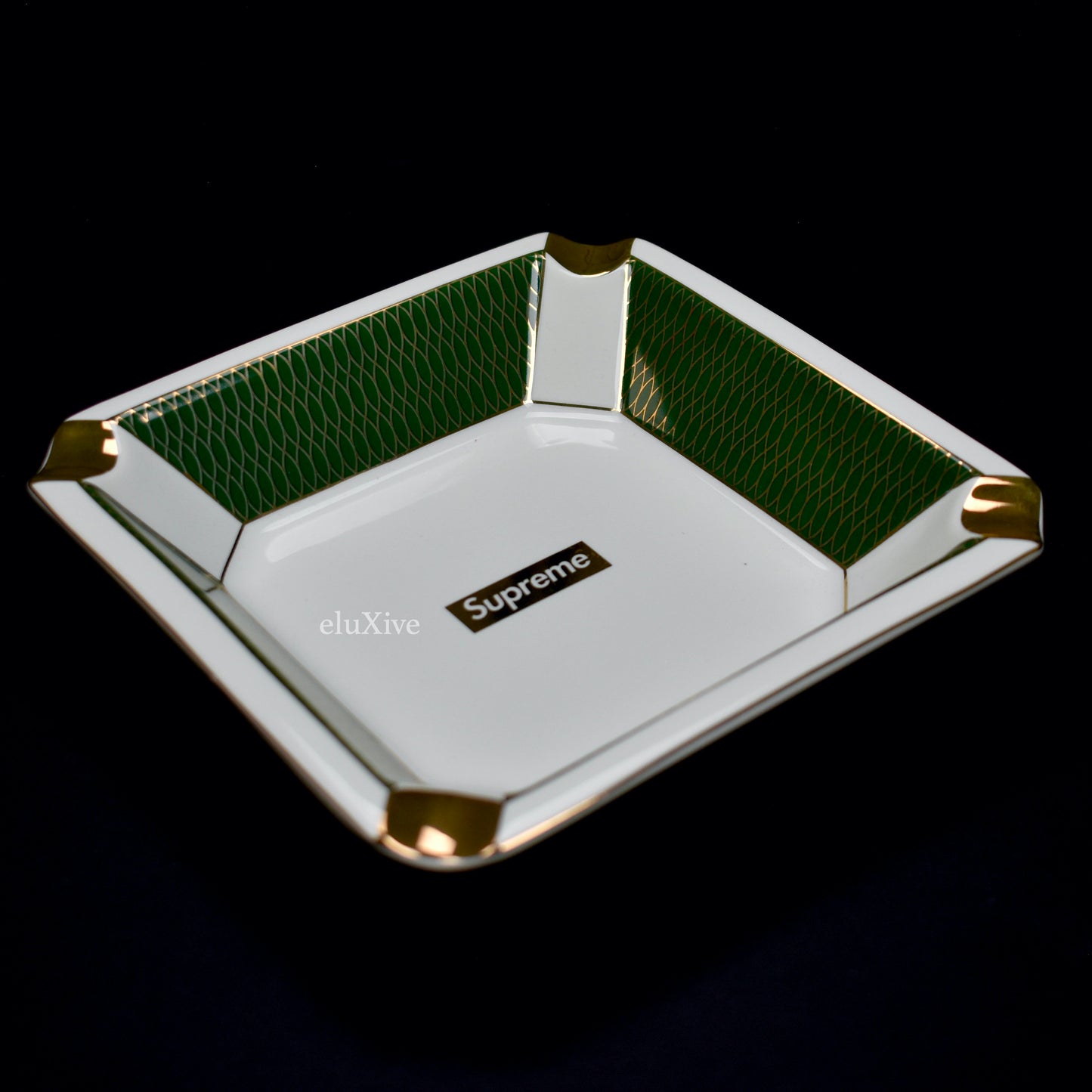 Supreme - Box Logo Ceramic Ashtray (Olive Green)