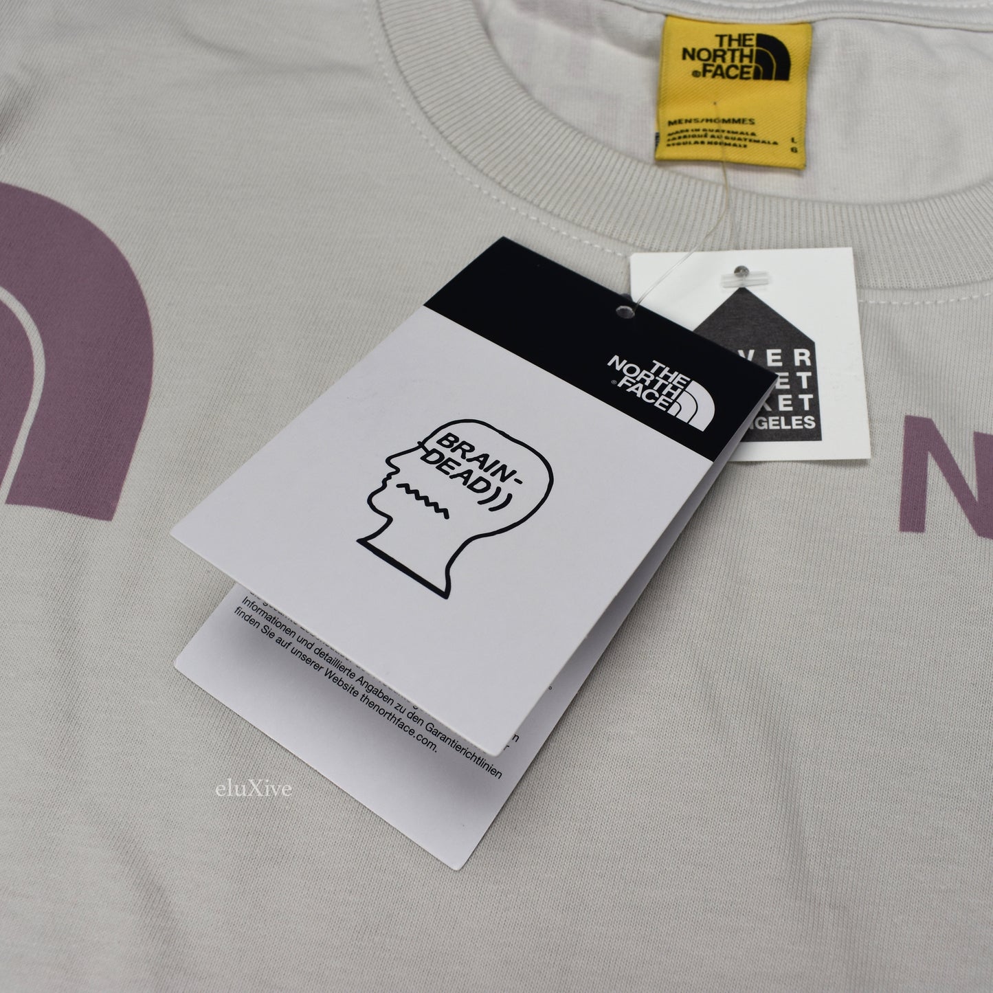Brain Dead x The North Face - Allover Logo Print T-Shirt (Ivory)