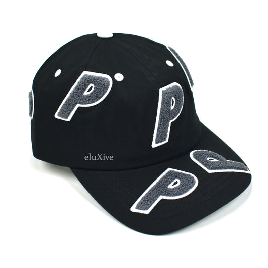 Palace - Chenille Multi P Logo Hat (Black)
