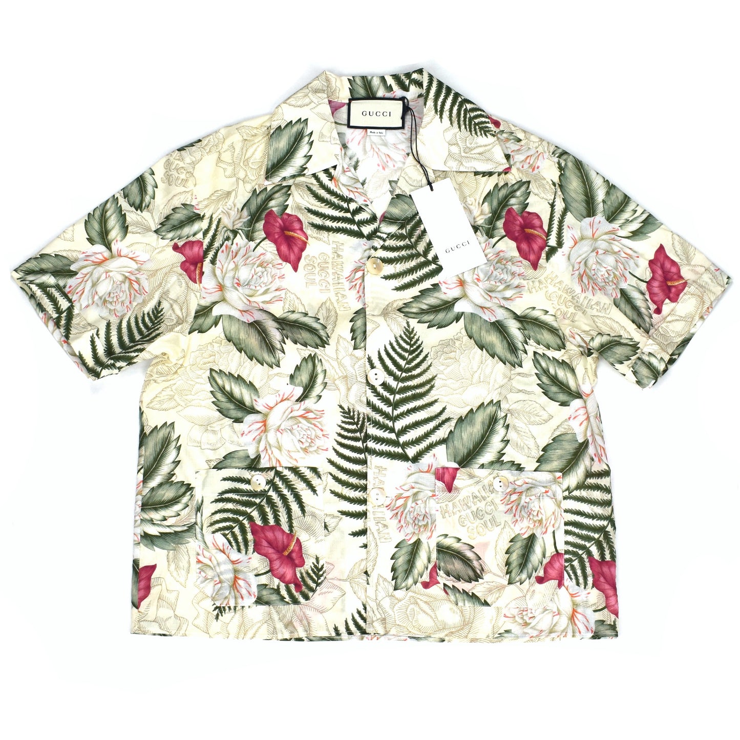 Gucci - Beige Hawaiian Dream Button Down Shirt