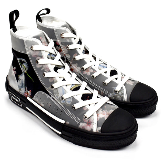 Dior x Sorayama - Robot Print B23 Monogram Sneakers (Black)