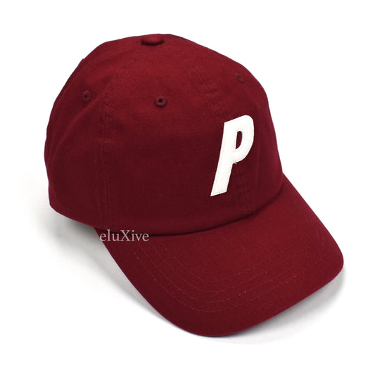 Palace - Dark Red P-Logo Canvas Hat (SS20)