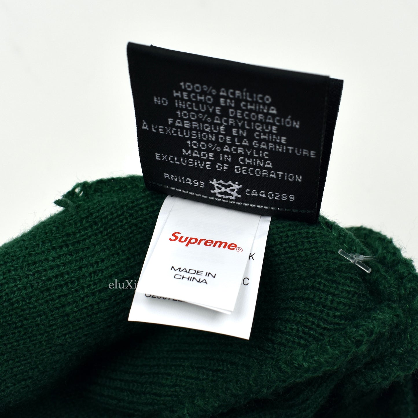 Supreme x New Era - Devil S-Logo Beanie (Dark Green)