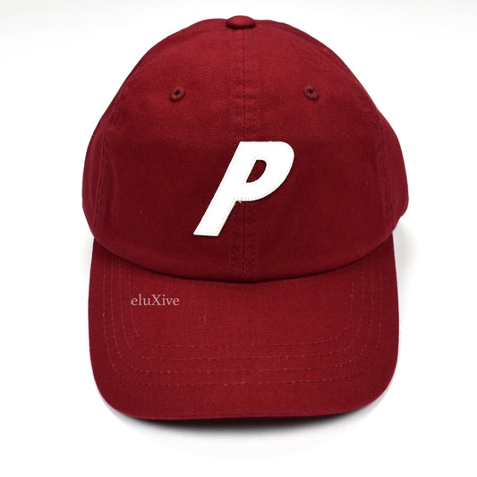Palace - Dark Red P-Logo Canvas Hat (SS20)