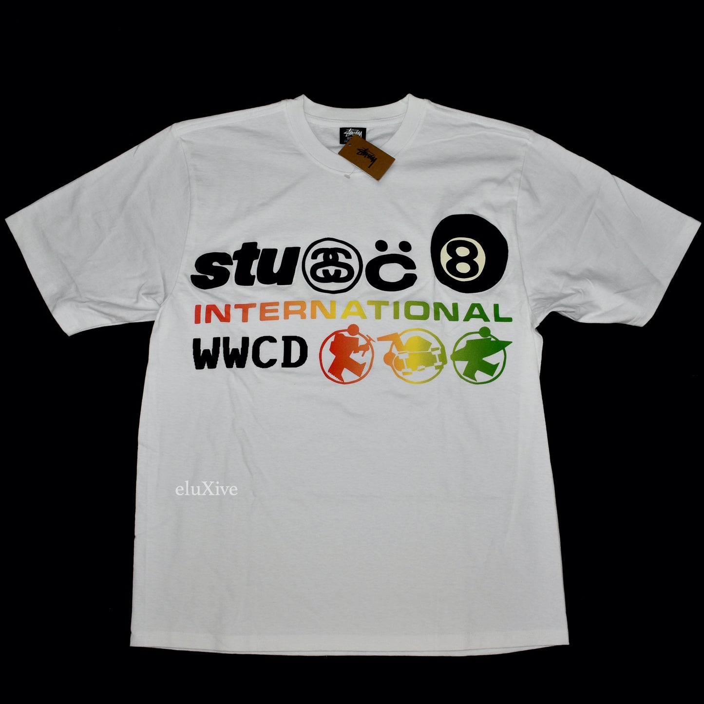 Cactus Plant Flea Market x Stussy - CPFM International Logo T-Shirt