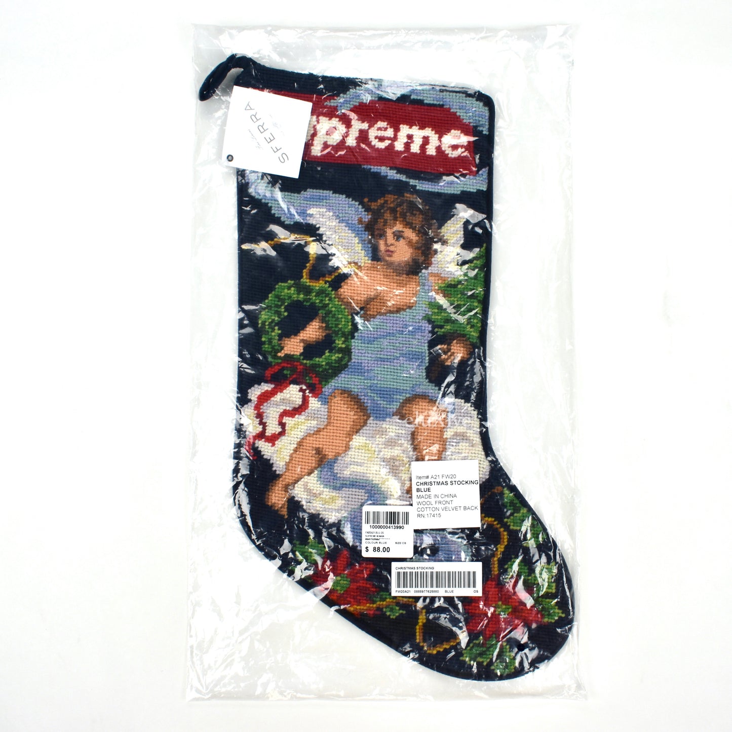 Supreme - Hand Knit Box Logo Christmas Stocking