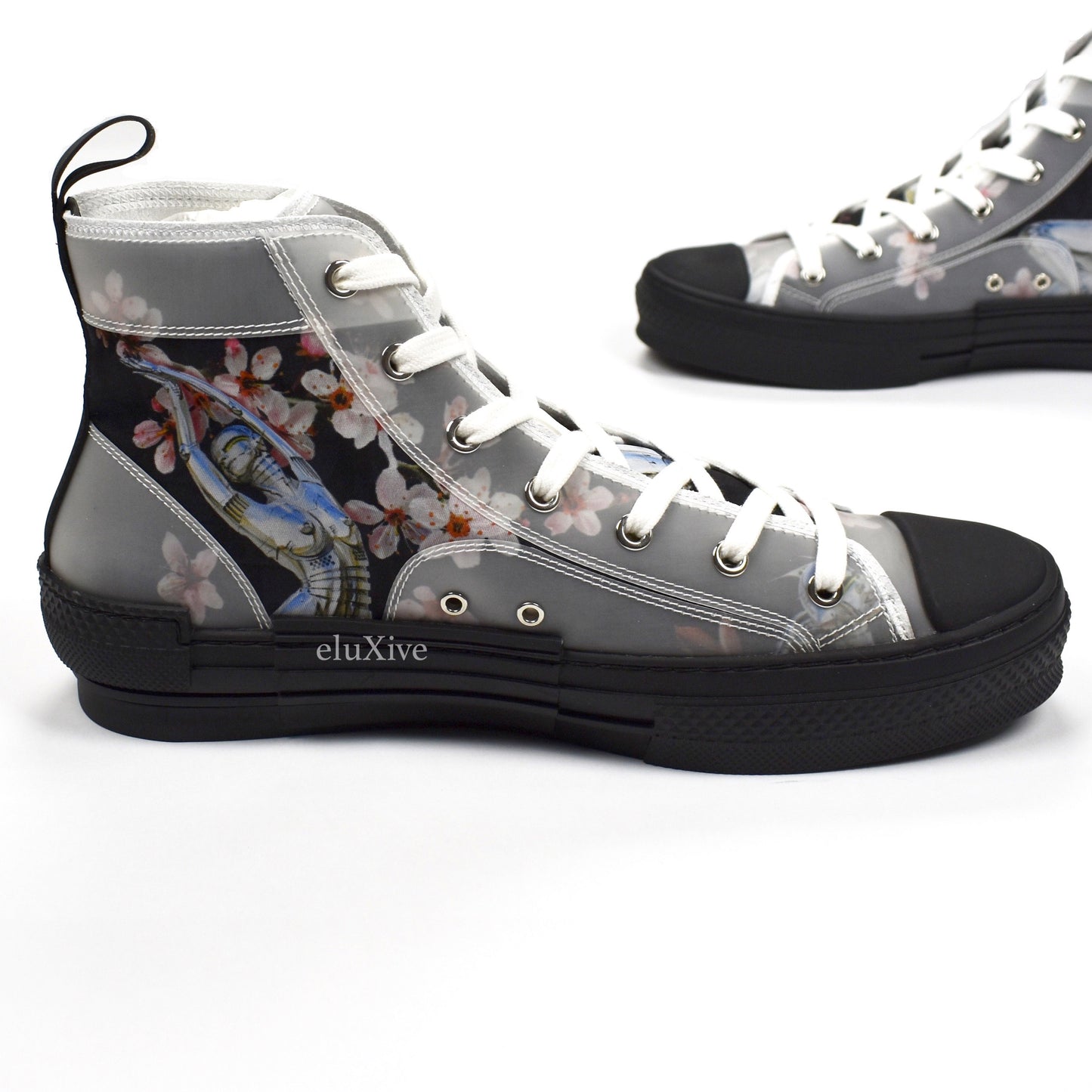 Dior x Sorayama - Robot Print B23 Monogram Sneakers (Black)