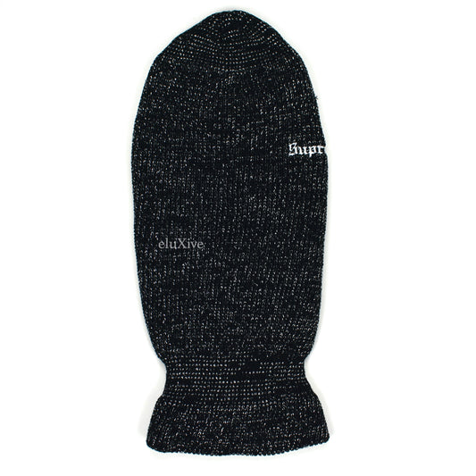 Supreme - Lurex Knit Balaclava (Black)