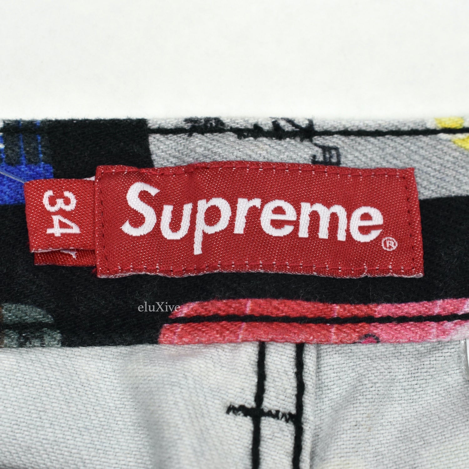 Supreme - Credit Cards Print Denim Jeans – eluXive