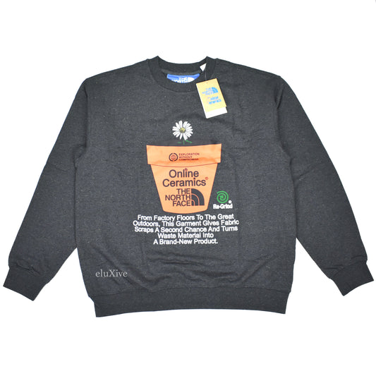 Online Ceramics x The North Face - Gray Plant Logo Sweatshirt