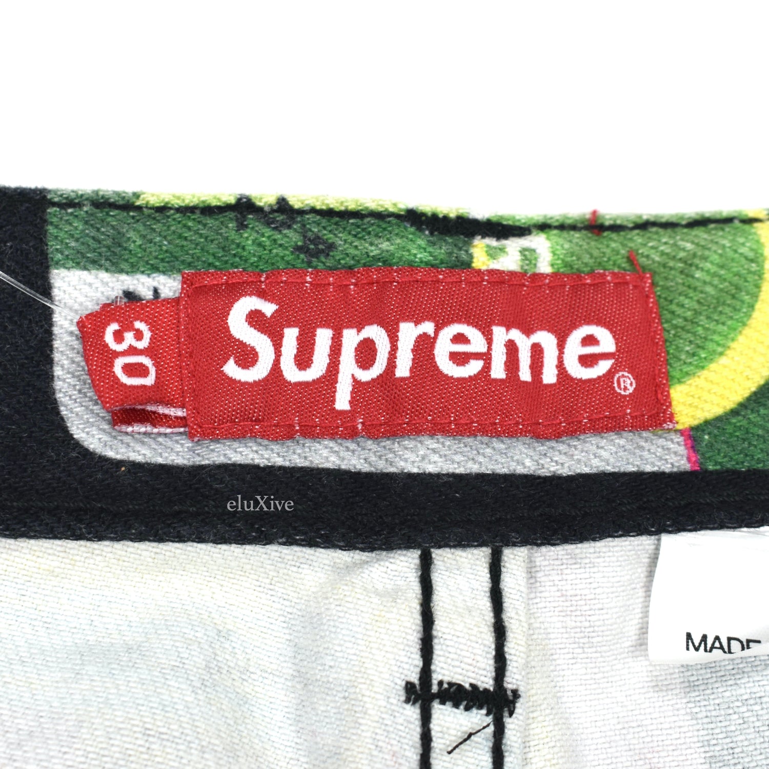 Supreme - Credit Cards Print Denim Jeans – eluXive