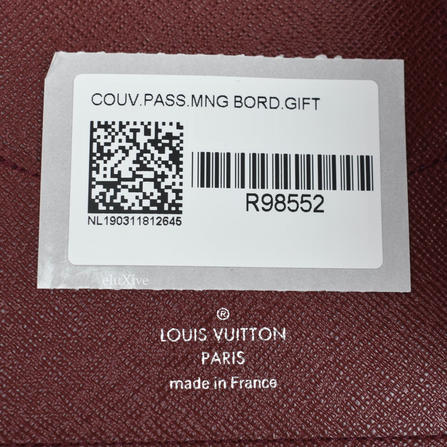 Louis Vuitton - VIP Gift Monogram Passport Holder Wallet (Bordeaux)