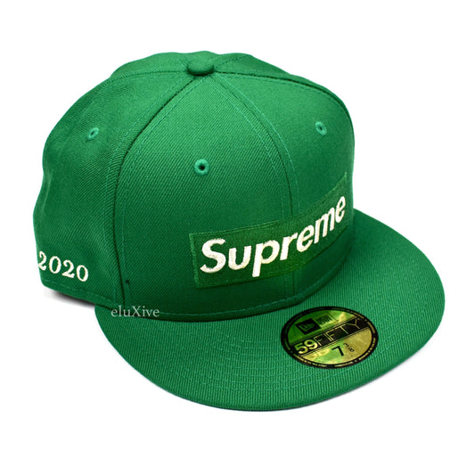 Supreme x New Era - Metallic Box Logo Hat (Green)