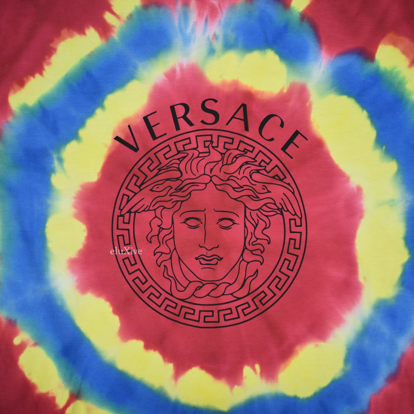 Versace - Tie Dye Medusa Logo L/S T-Shirt