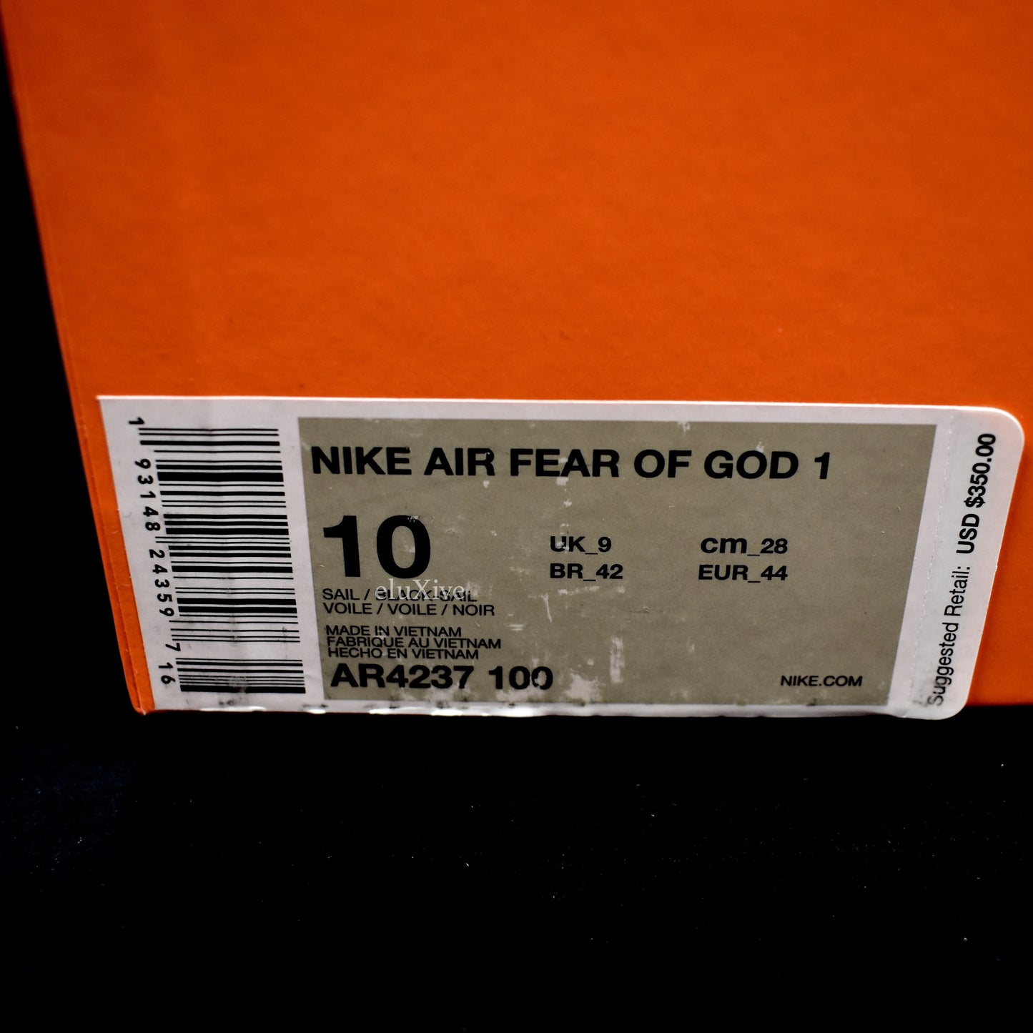 Nike x FOG - Air Fear of God 1 (Sail / Black)