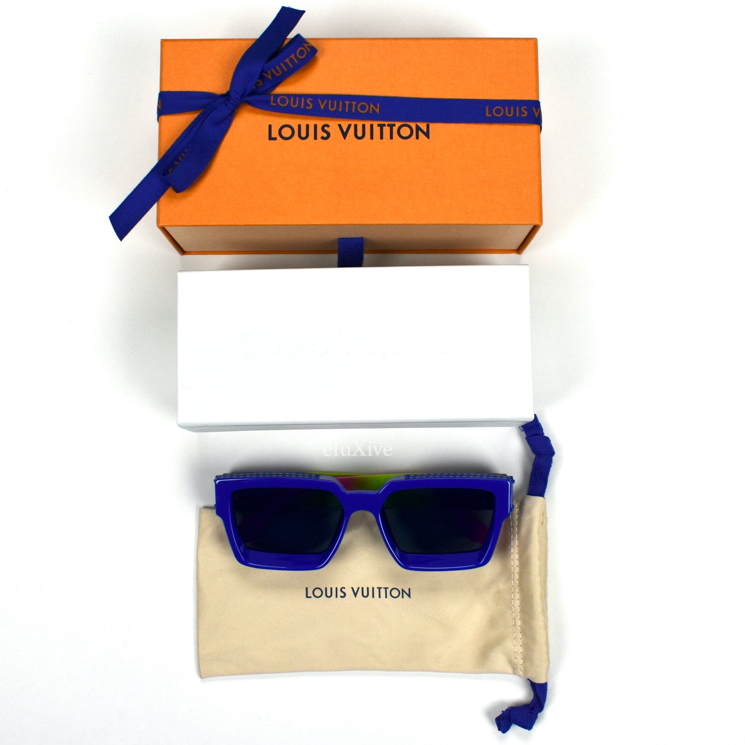 Louis Vuitton Black 1.1 Millionaires Sunglasses Square