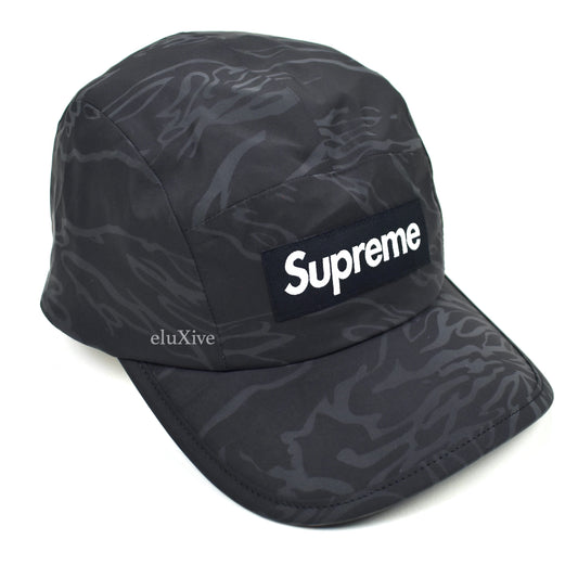 Supreme - Tiger Camo Reflective Box Logo Hat (Black)