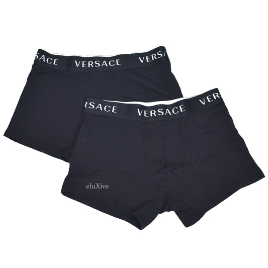 Versace - Black Logo Boxer Briefs (2-Pack)
