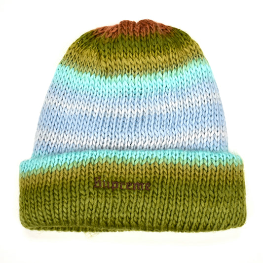 Supreme - Ombre Stripe Soft Knit Beanie (Olive)