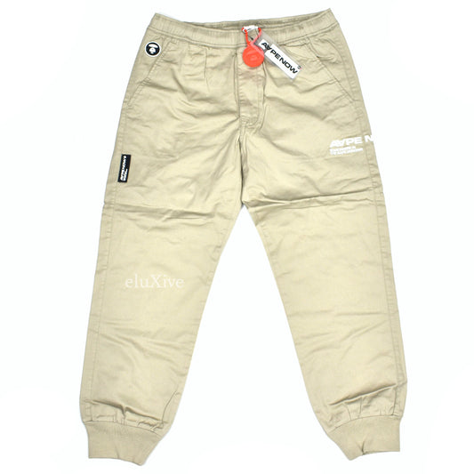 Bape - AAPE Beige Twill Cuffed Pants