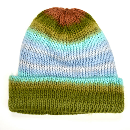 Supreme - Ombre Stripe Soft Knit Beanie (Olive)