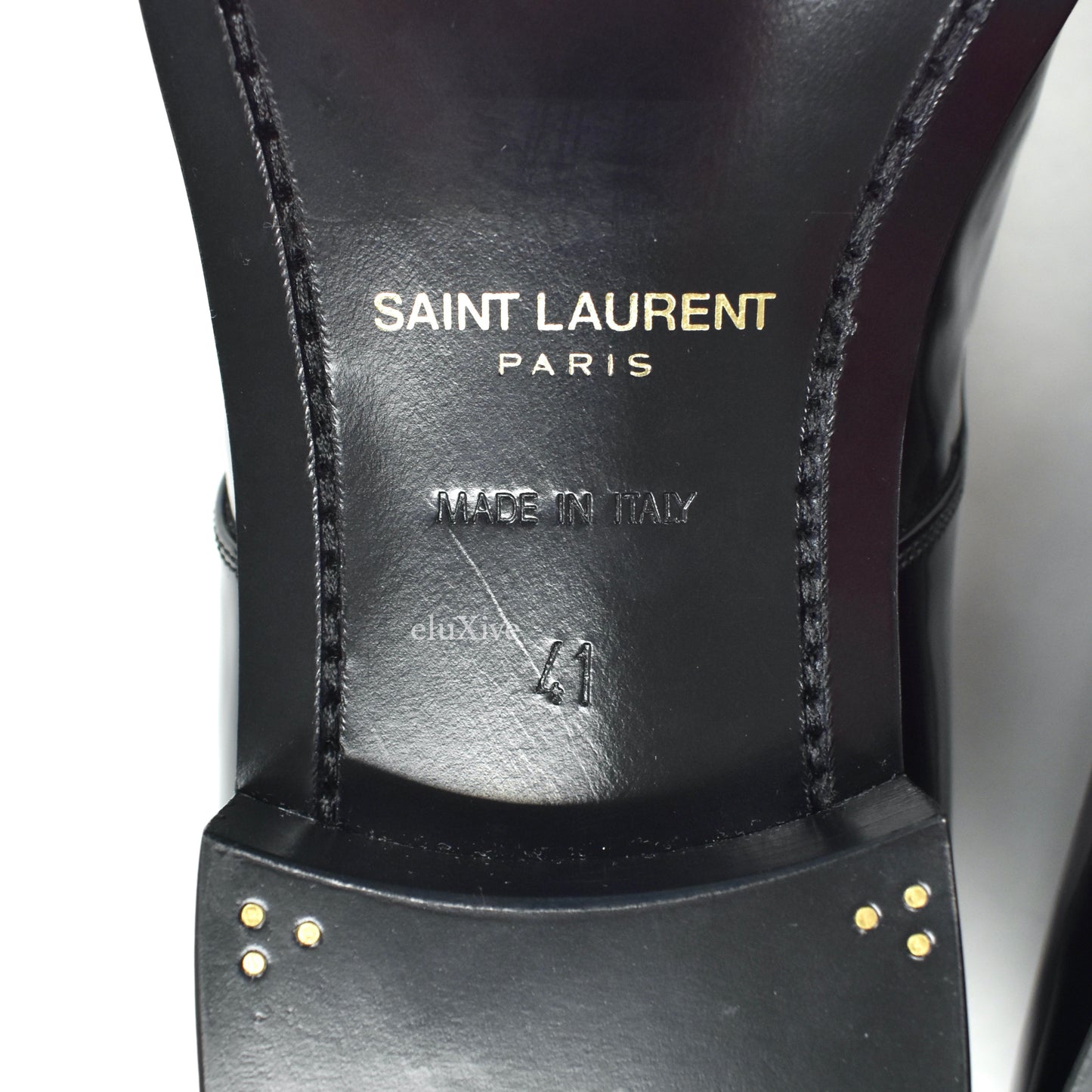 Saint Laurent - Black/White Marceau Patent Leather Spectator Shoes