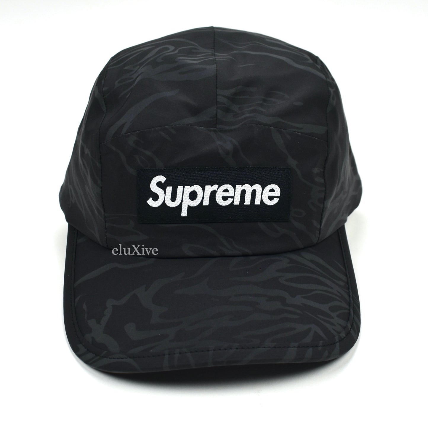 Supreme - Tiger Camo Reflective Box Logo Hat (Black)