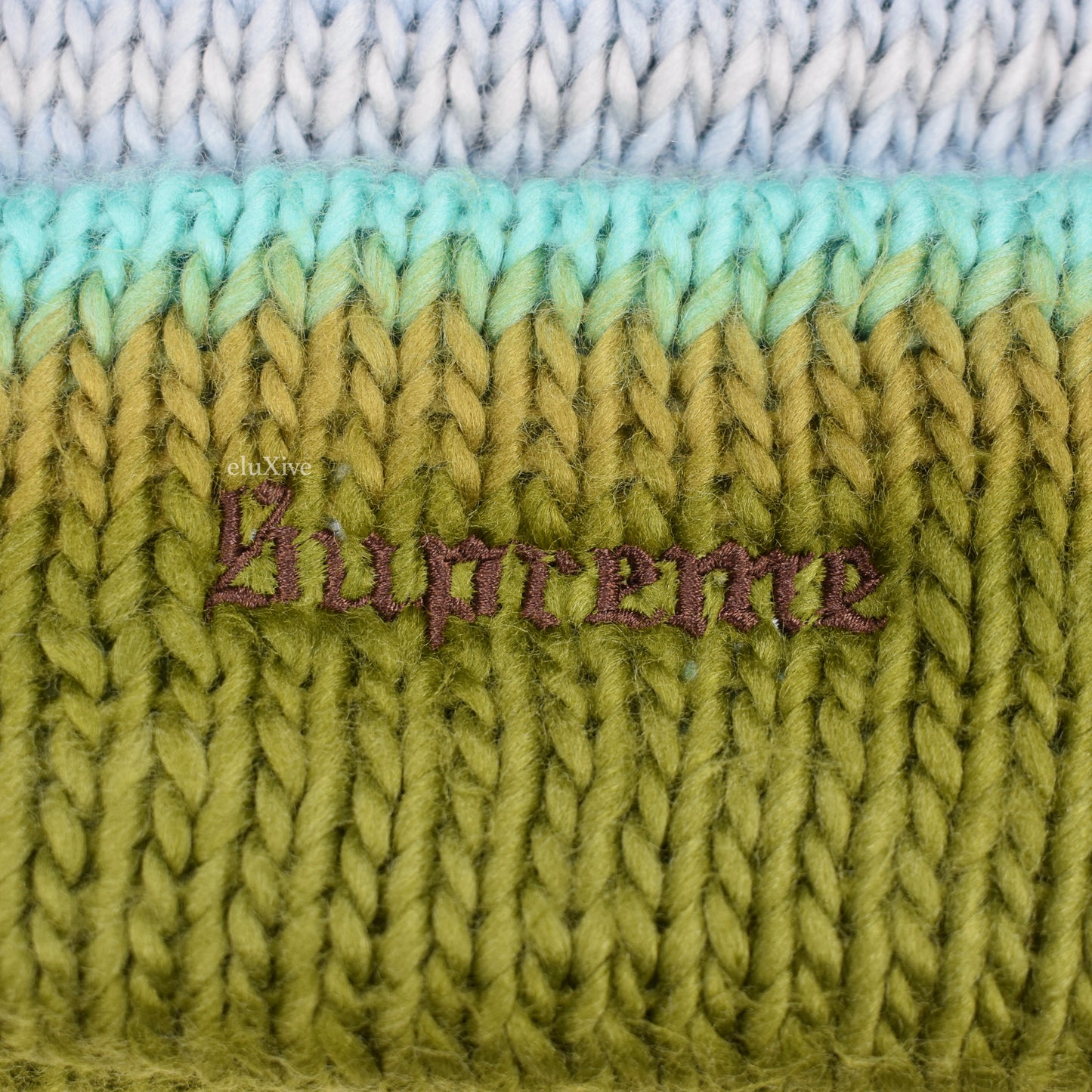 Supreme - Ombre Stripe Soft Knit Beanie (Olive)