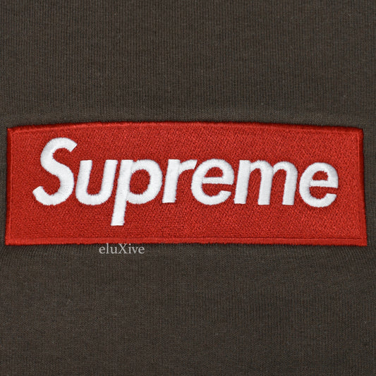 Supreme - Brown Box Logo Crewneck Sweatshirt