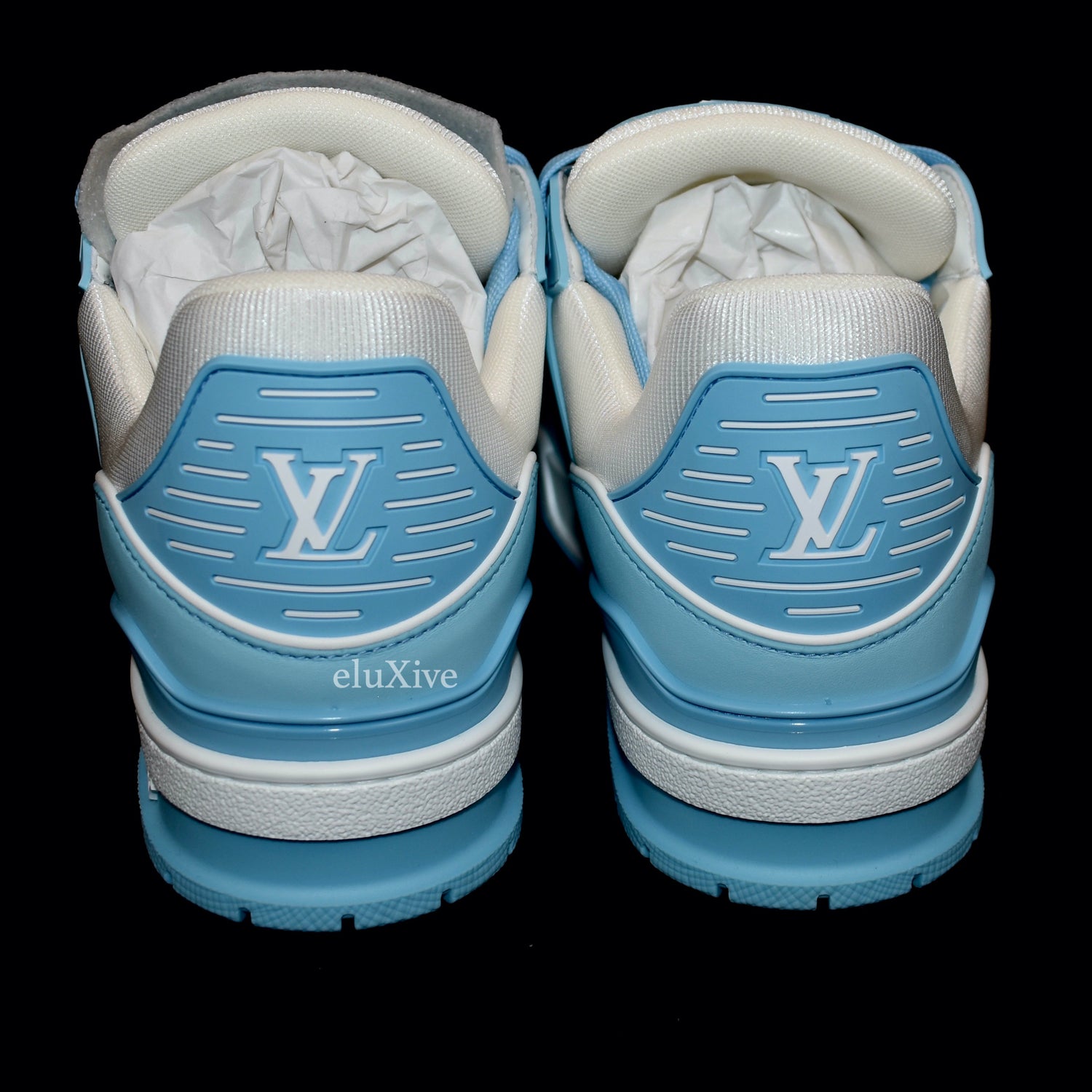 Louis Vuitton Trainers Teal Blue Virgil Rare LV 9 US 11