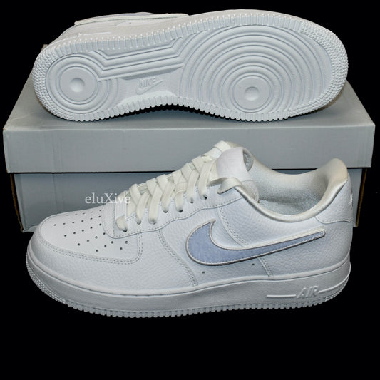 Nike - Air Force 1-100 Velcro Swoosh / Pebbled Leather (White)