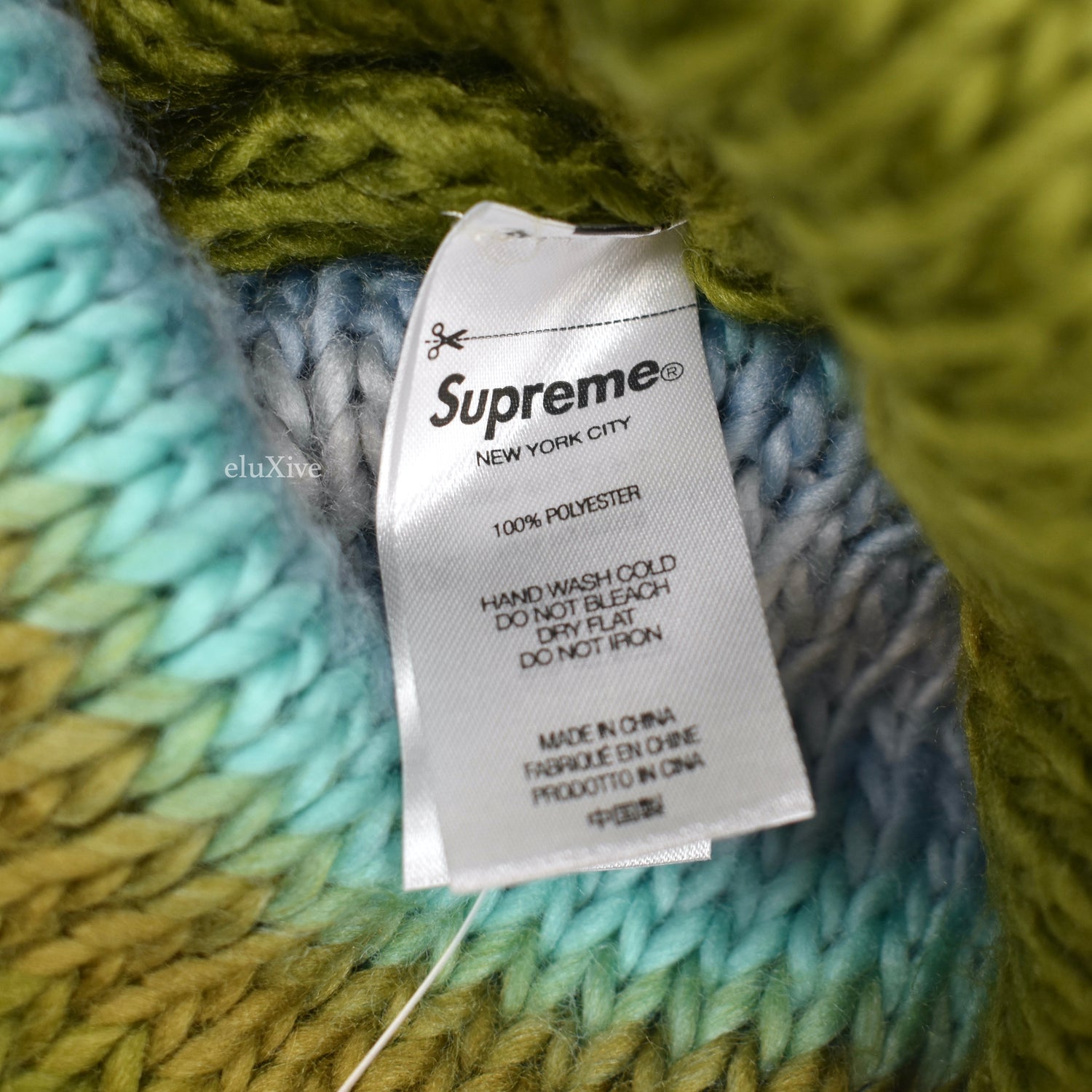 Supreme - Ombre Stripe Soft Knit Beanie (Olive) – eluXive