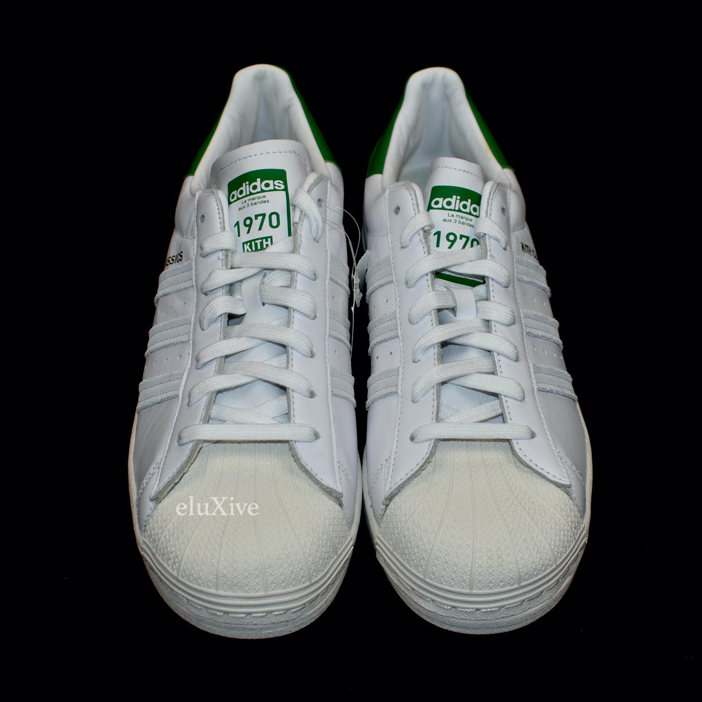 Kith x Adidas - Superstar Leather Sneakers (White/Green)