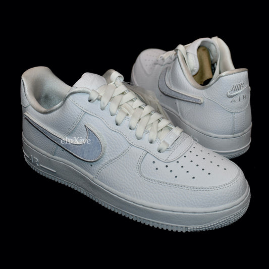 Nike - Air Force 1-100 Velcro Swoosh / Pebbled Leather (White)
