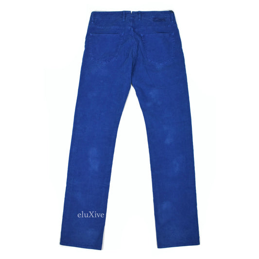 Incotex - Blue Corduroy 5-Pocket Pants