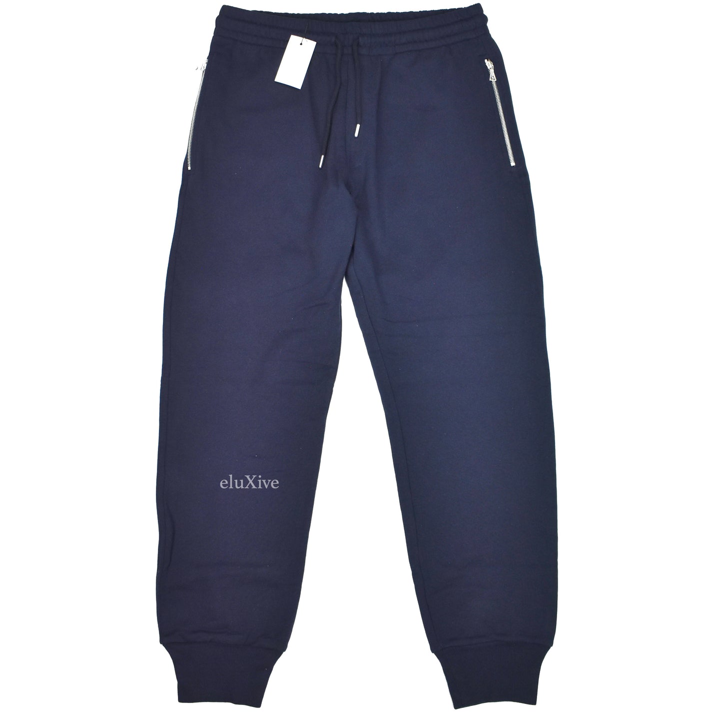Dries Van Noten - Navy Blue French Terry Jogger Pants / Sweatpants
