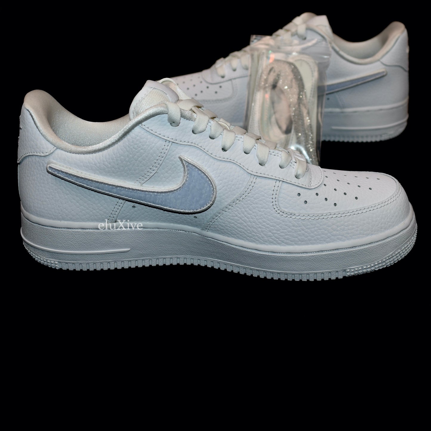 Nike - Air Force 1-100 Velcro Swoosh / Pebbled Leather (White)