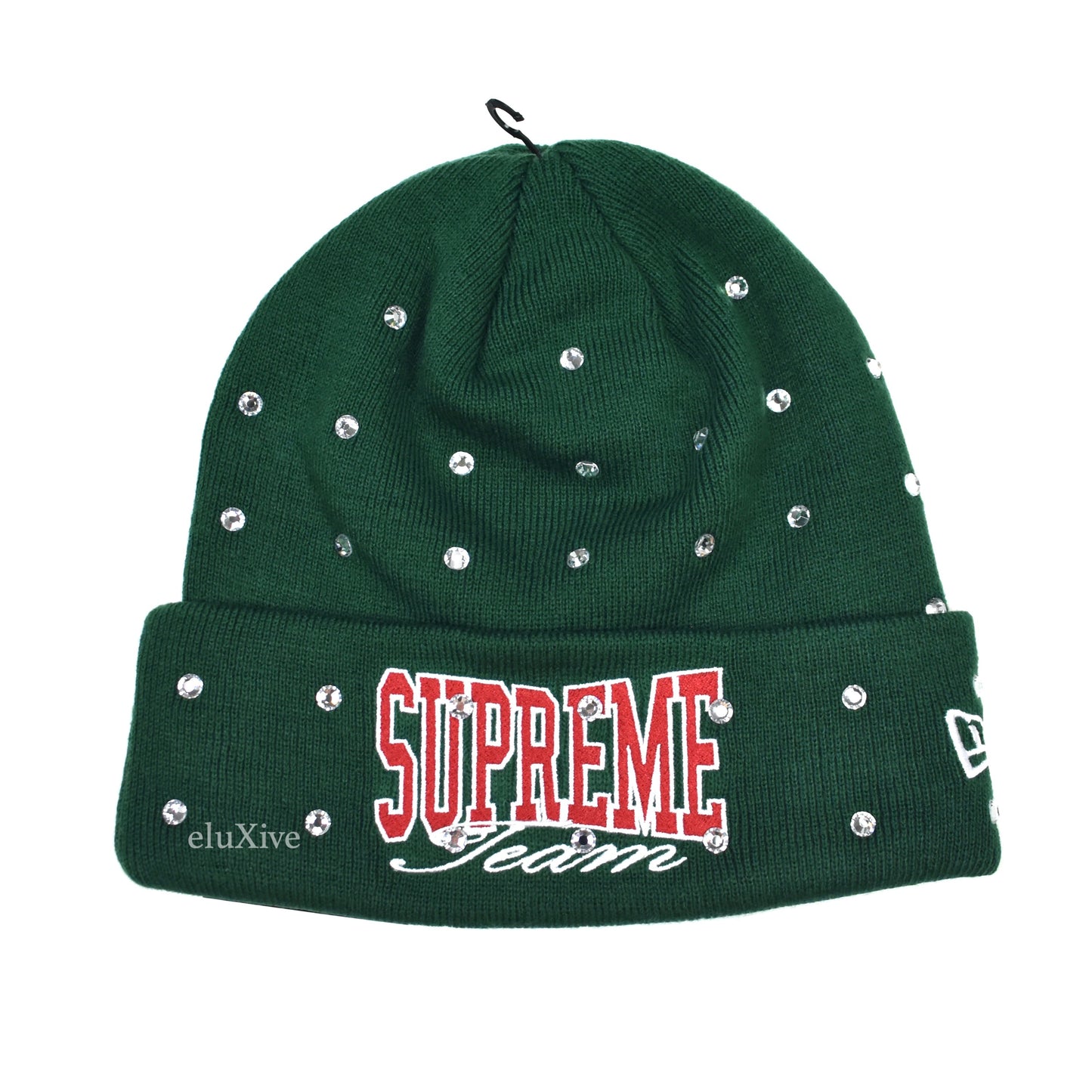 Supreme x New Era - Dark Green Rhinestone Beanie