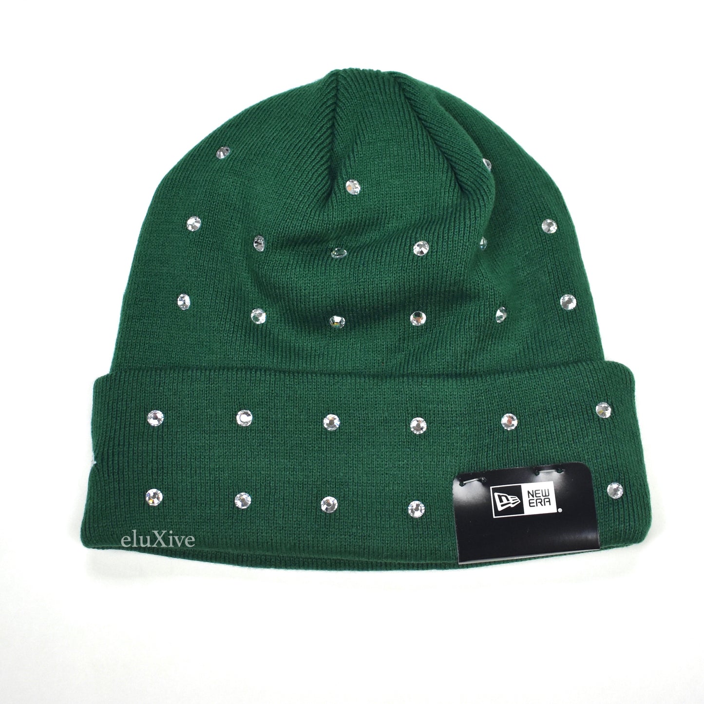 Supreme x New Era - Dark Green Rhinestone Beanie