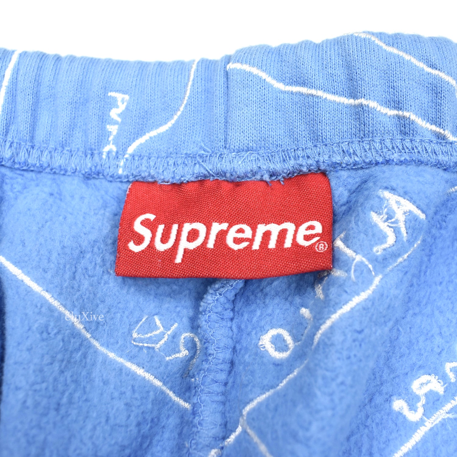 Supreme - Gonz Embroidered Map Sweatshorts (Light Blue) – eluXive