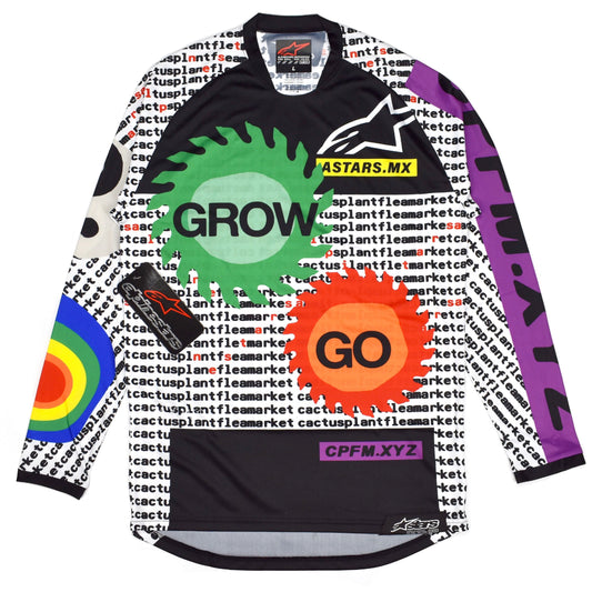 Cactus Plant Flea Market x Alpinestars - Logo Print Jersey