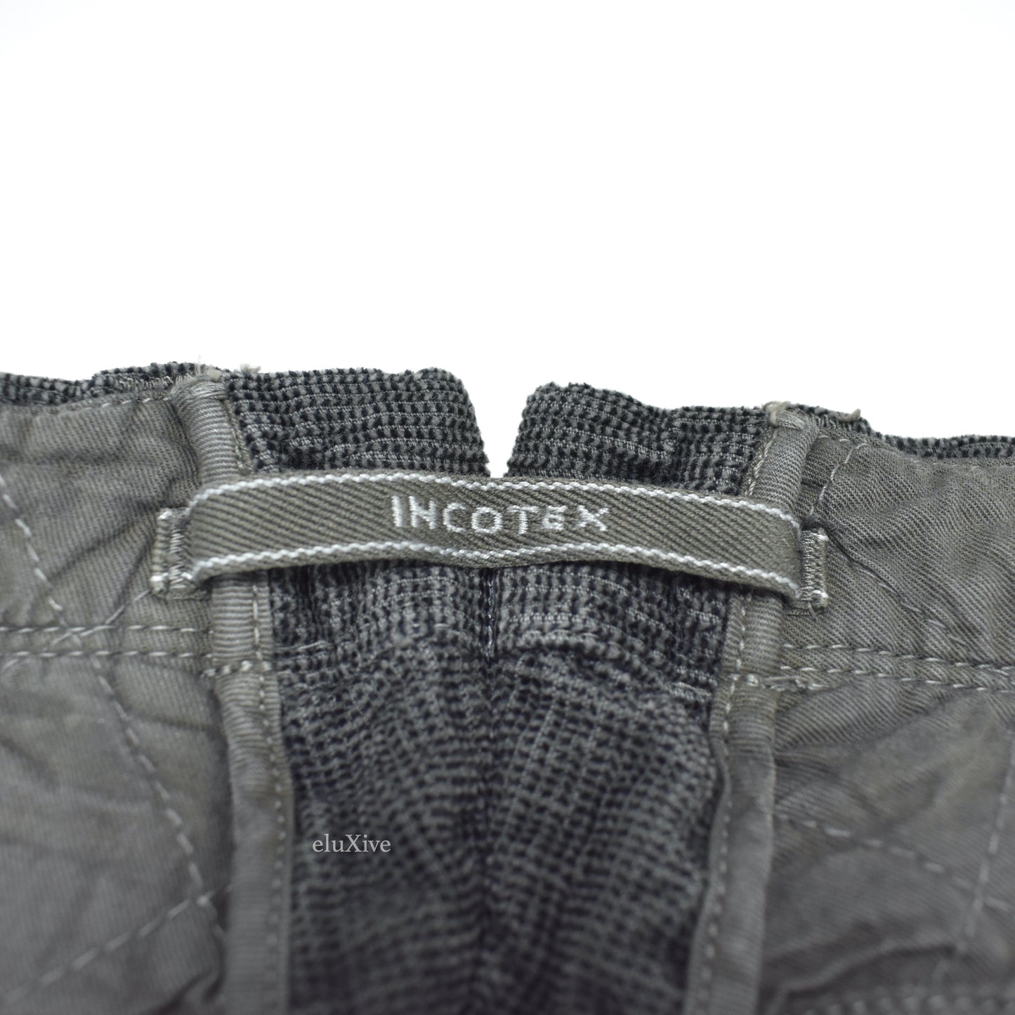 Incotex - Dark Gray Birdseye Velvet Pants