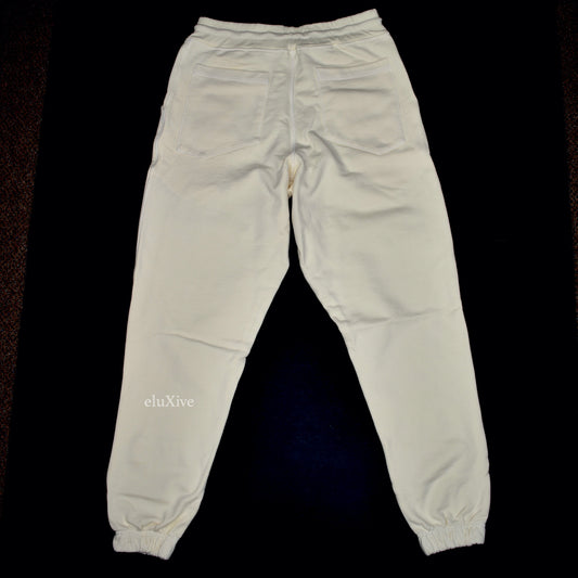 Rhude - Cream White Logo Embroidered Lounge Pants / Sweatpants